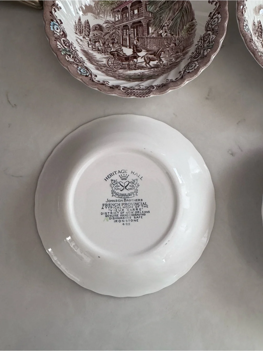 Vintage Johnson Bros Heritage Hall England Soup&Cereal Bowl Set of 4